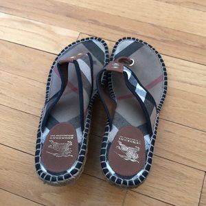 Burberry wedge sandal